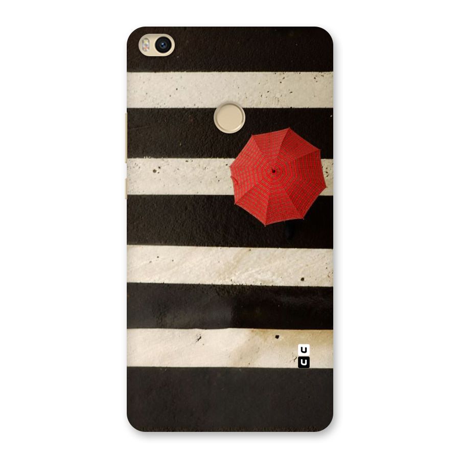 Single Red Umbrella Stripes Back Case for Mi Max 2