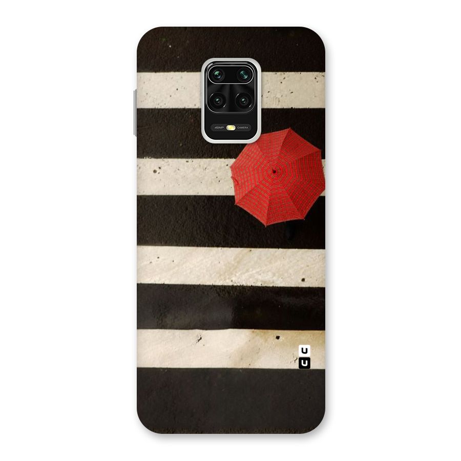 Single Red Umbrella Stripes Back Case for Poco M2 Pro