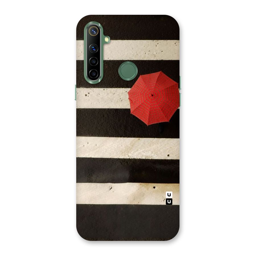 Single Red Umbrella Stripes Back Case for Realme Narzo 10