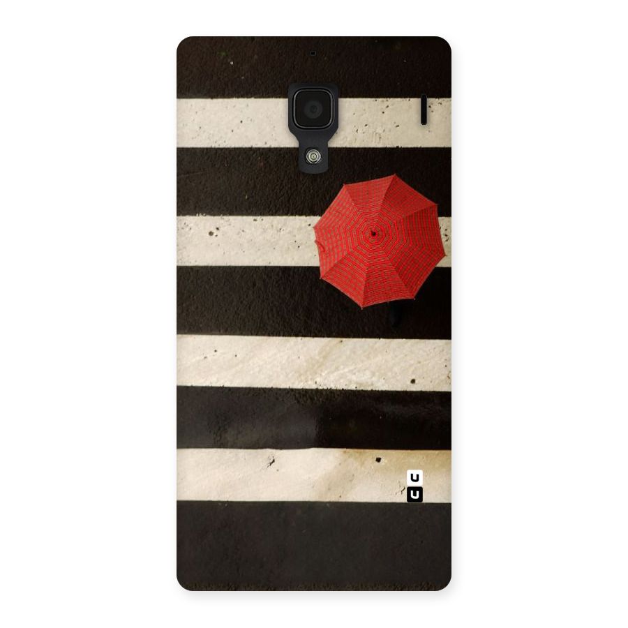 Single Red Umbrella Stripes Back Case for Redmi 1S