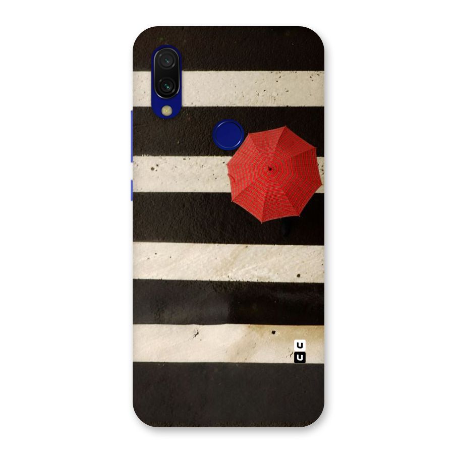 Single Red Umbrella Stripes Back Case for Redmi Y3