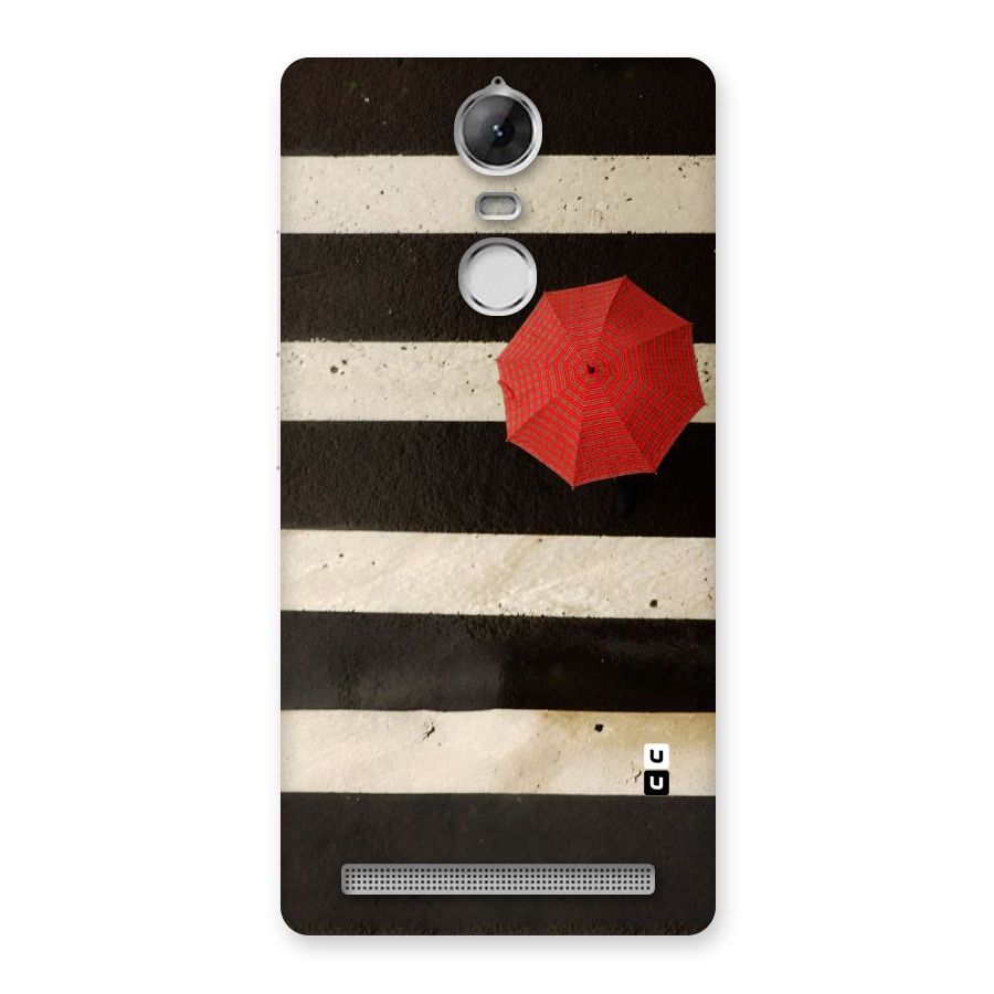 Single Red Umbrella Stripes Back Case for Vibe K5 Note