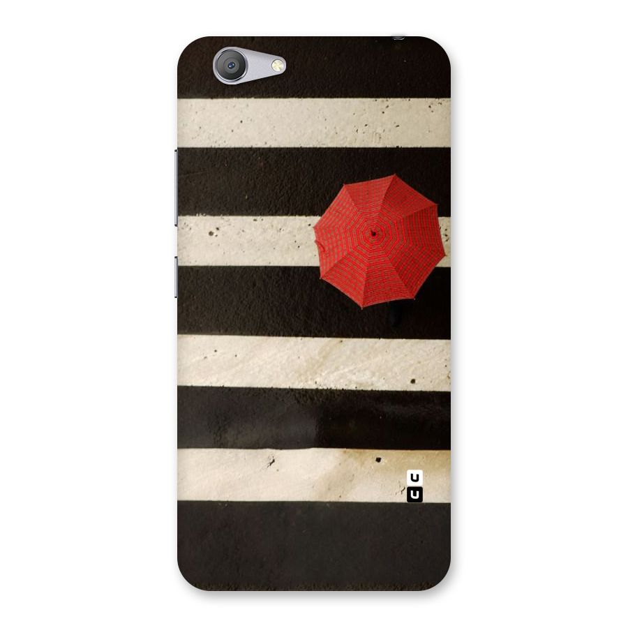 Single Red Umbrella Stripes Back Case for Vivo Y53