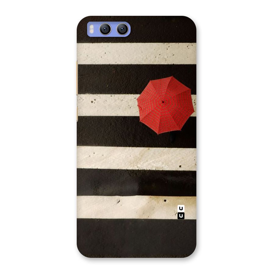 Single Red Umbrella Stripes Back Case for Xiaomi Mi 6