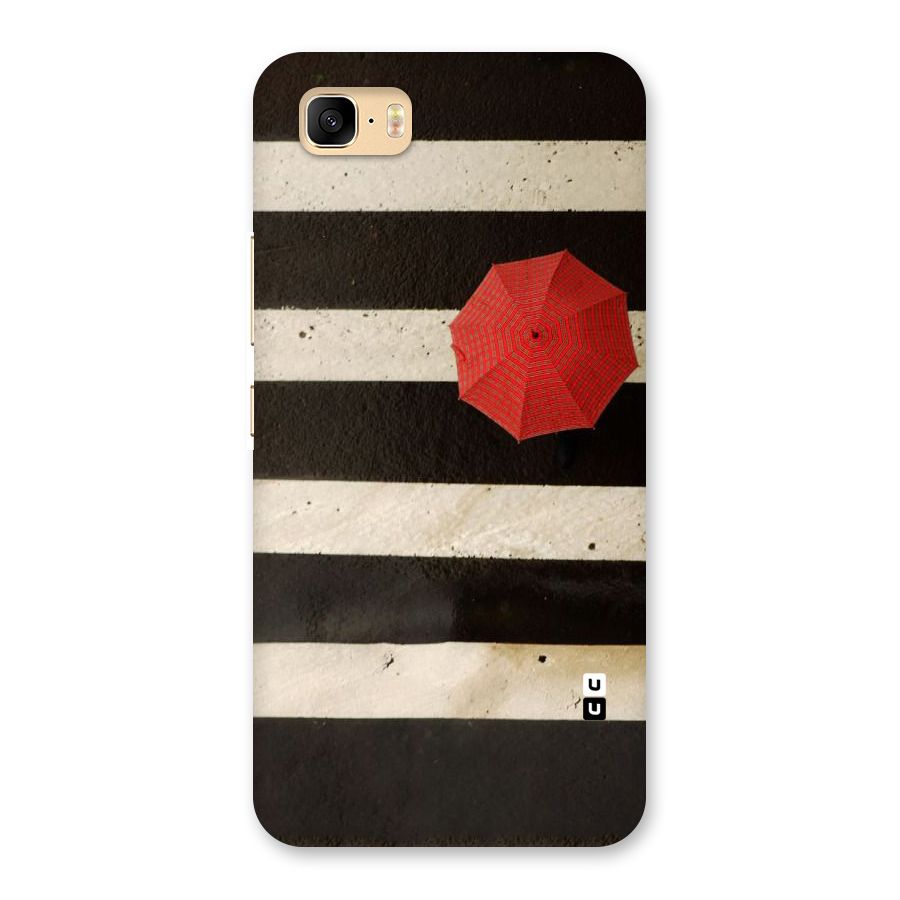 Single Red Umbrella Stripes Back Case for Zenfone 3s Max