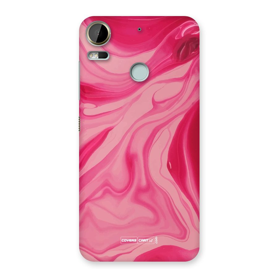 Sizzling Pink Marble Texture Back Case for Desire 10 Pro