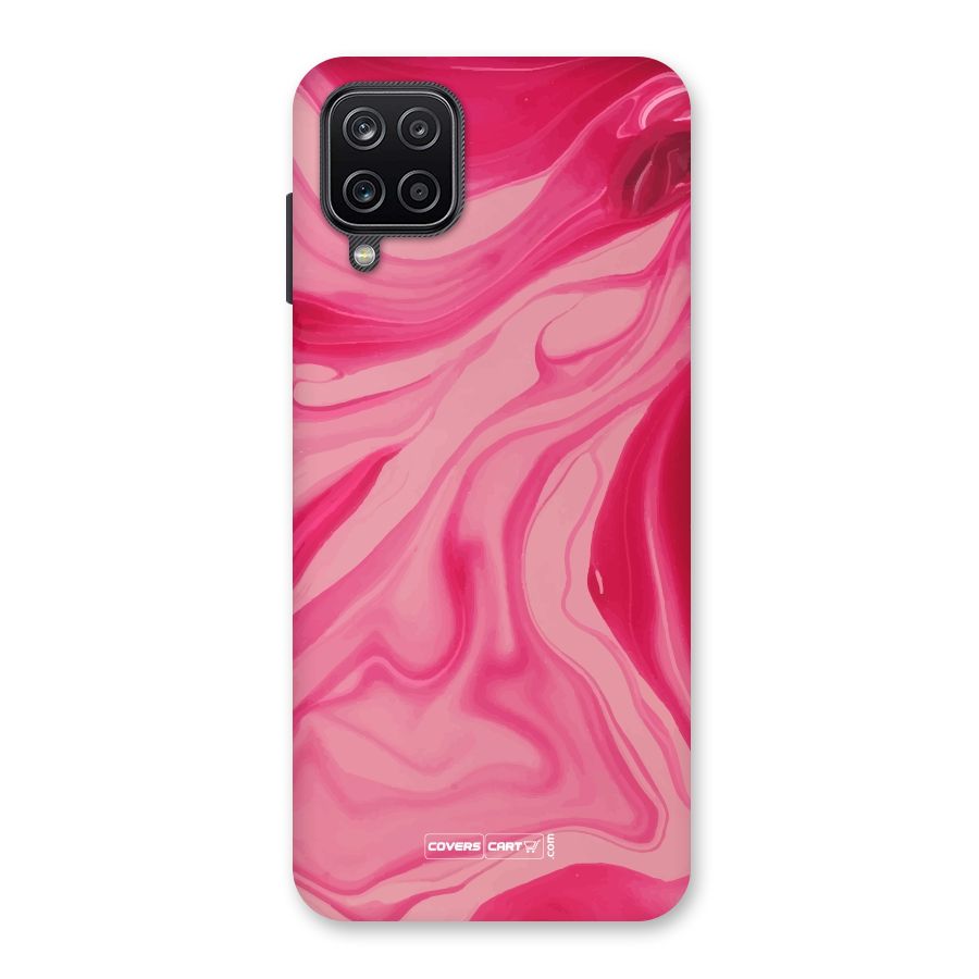 Sizzling Pink Marble Texture Back Case for Galaxy A12