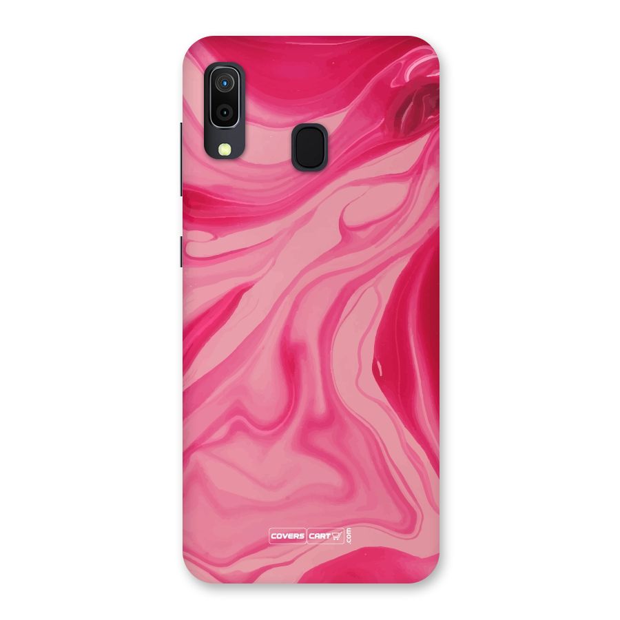 Sizzling Pink Marble Texture Back Case for Galaxy A30