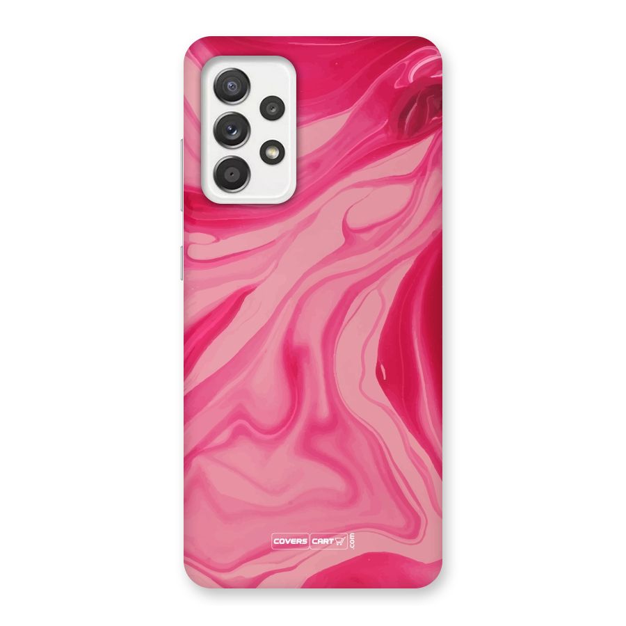 Sizzling Pink Marble Texture Back Case for Galaxy A52