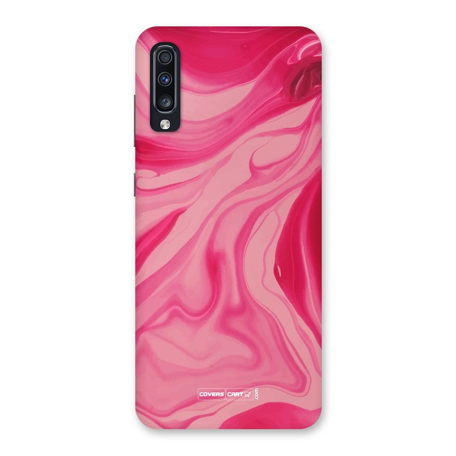 Sizzling Pink Marble Texture Back Case for Galaxy A70