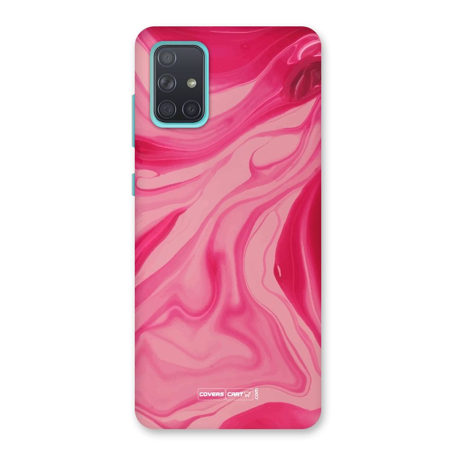 Sizzling Pink Marble Texture Back Case for Galaxy A71