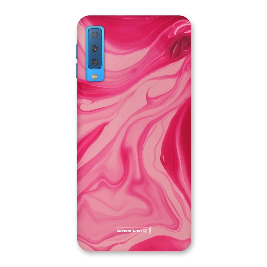 Sizzling Pink Marble Texture Back Case for Galaxy A7 (2018)