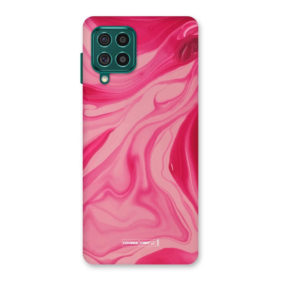 Sizzling Pink Marble Texture Back Case for Galaxy F62
