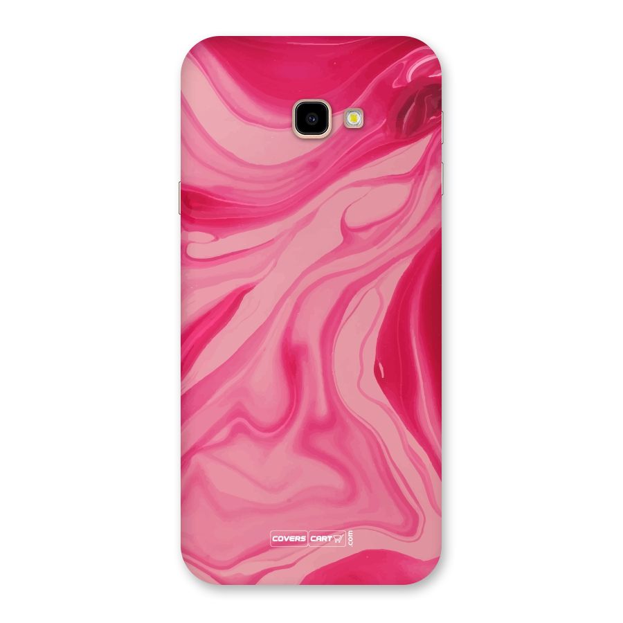 Sizzling Pink Marble Texture Back Case for Galaxy J4 Plus