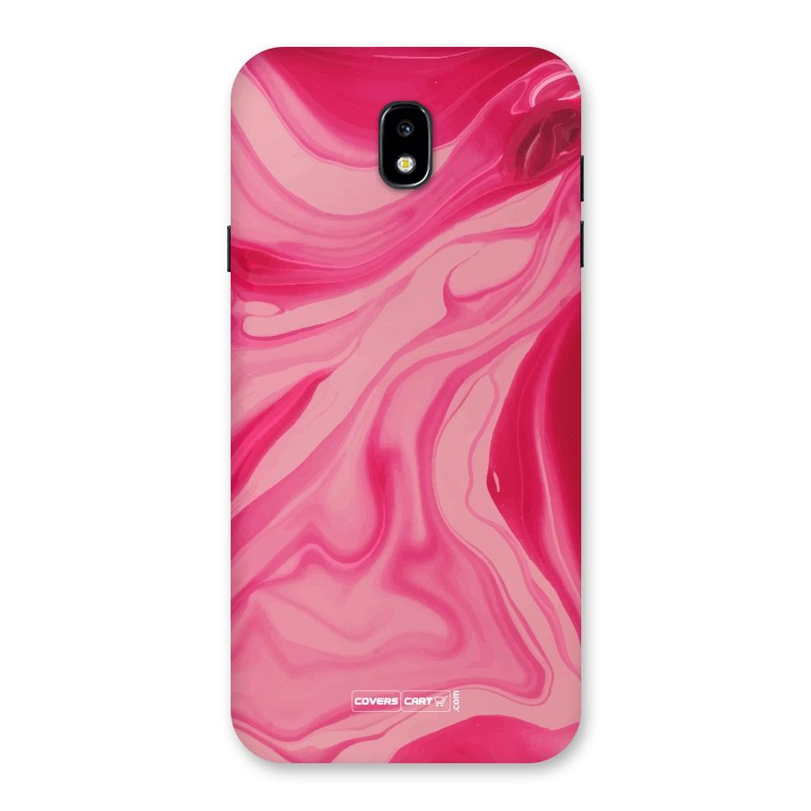 Sizzling Pink Marble Texture Back Case for Galaxy J7 Pro