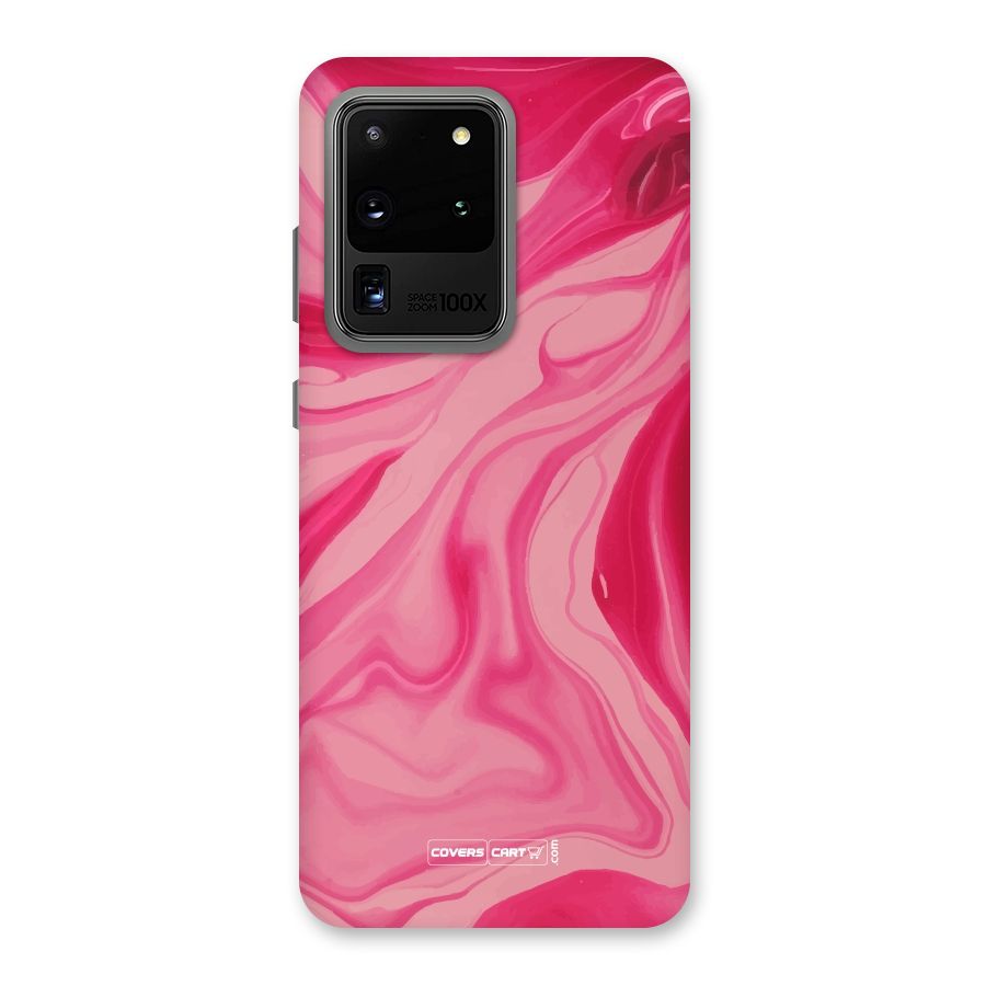 Sizzling Pink Marble Texture Back Case for Galaxy S20 Ultra