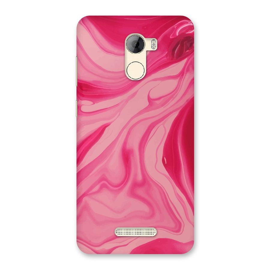 Sizzling Pink Marble Texture Back Case for Gionee A1 LIte