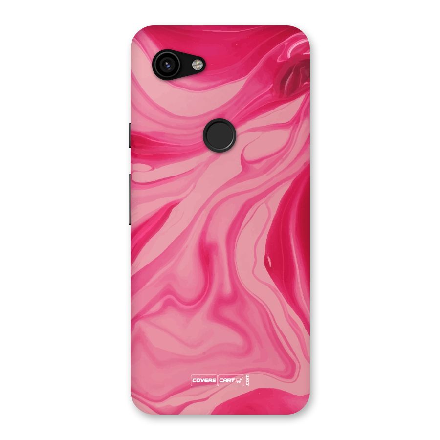 Sizzling Pink Marble Texture Back Case for Google Pixel 3a