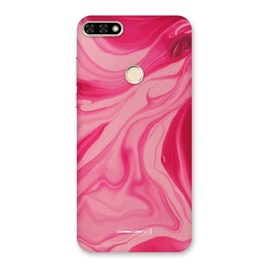 Sizzling Pink Marble Texture Back Case for Honor 7A