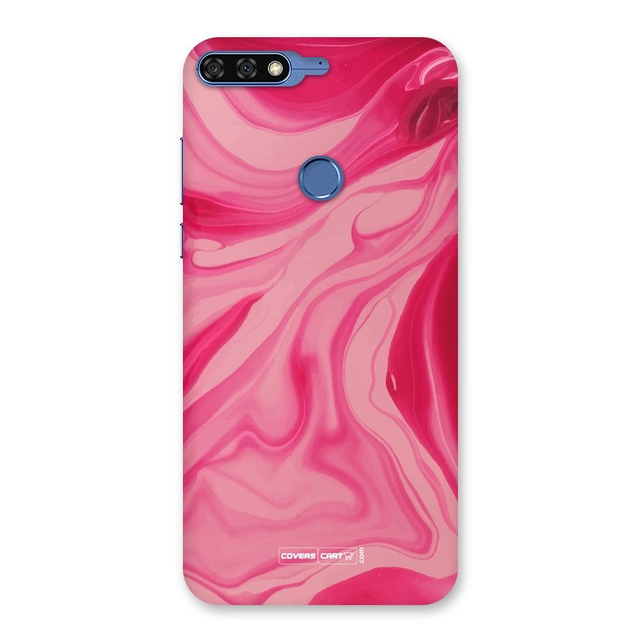 Sizzling Pink Marble Texture Back Case for Honor 7C