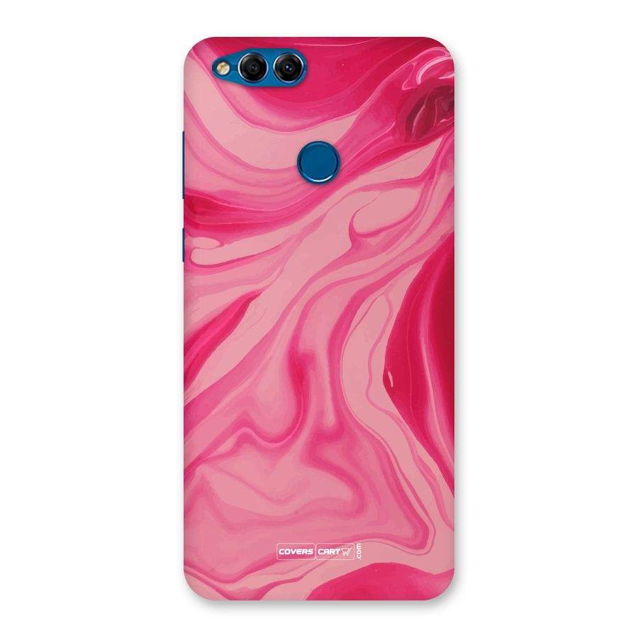 Sizzling Pink Marble Texture Back Case for Honor 7X