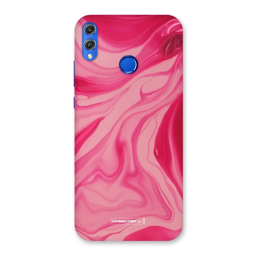 Sizzling Pink Marble Texture Back Case for Honor 8X