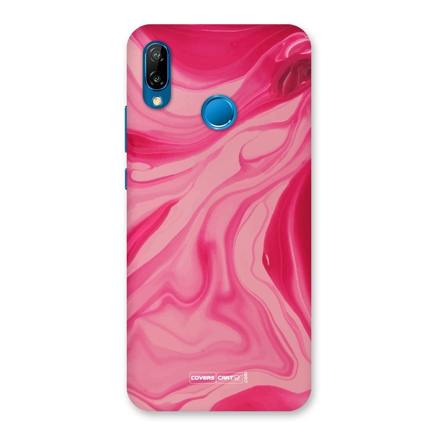 Sizzling Pink Marble Texture Back Case for Huawei P20 Lite