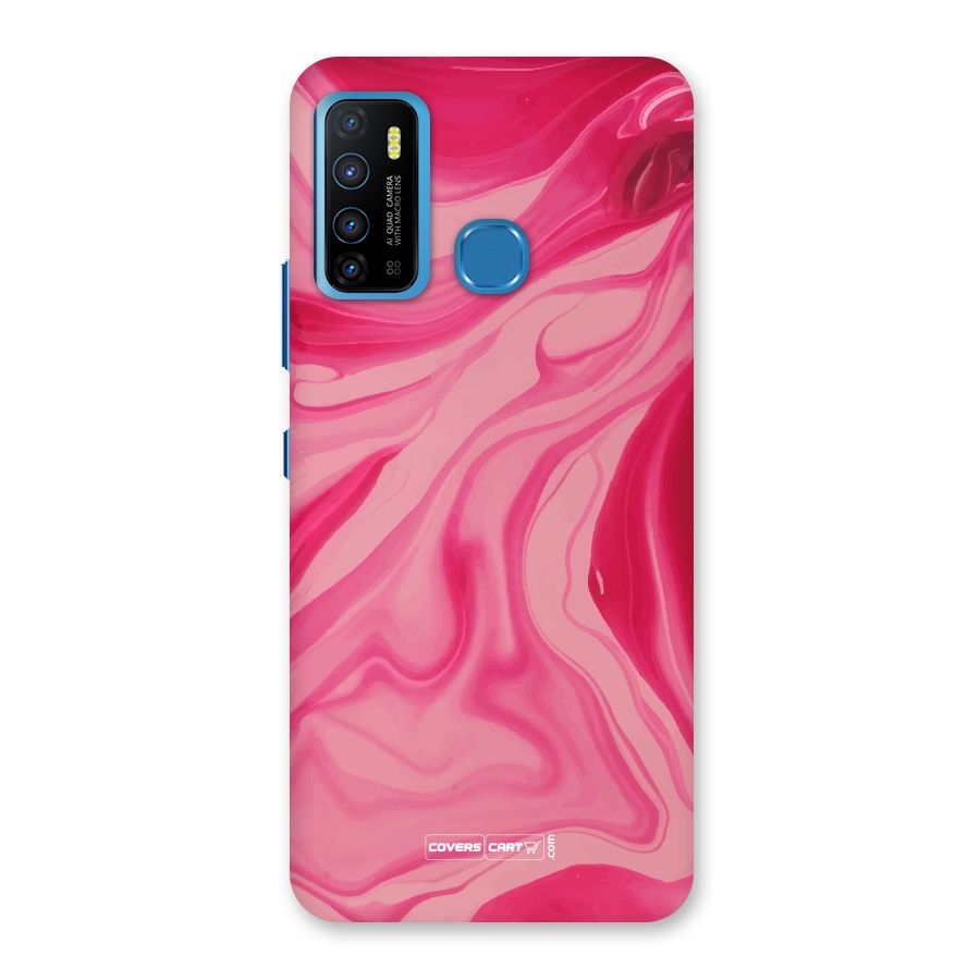 Sizzling Pink Marble Texture Back Case for Infinix Hot 9