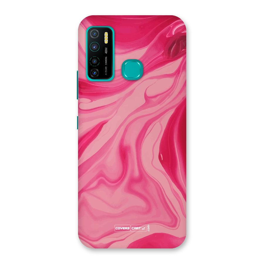 Sizzling Pink Marble Texture Back Case for Infinix Hot 9 Pro