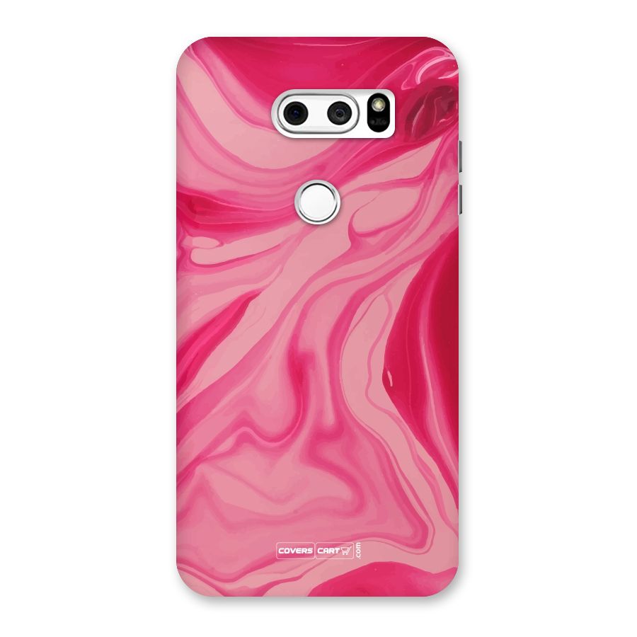 Sizzling Pink Marble Texture Back Case for LG V30