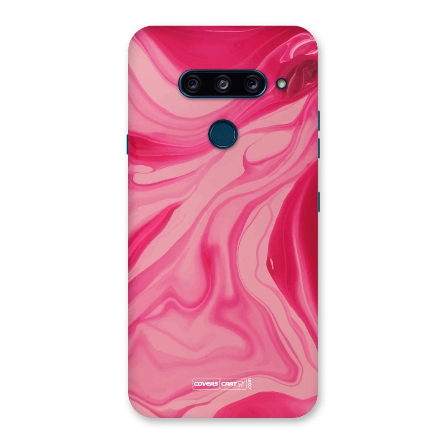 Sizzling Pink Marble Texture Back Case for LG  V40 ThinQ