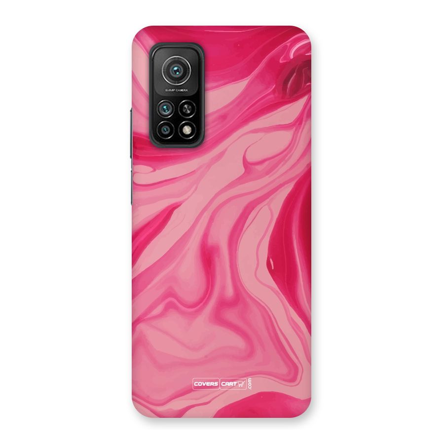 Sizzling Pink Marble Texture Back Case for Mi 10T Pro 5G