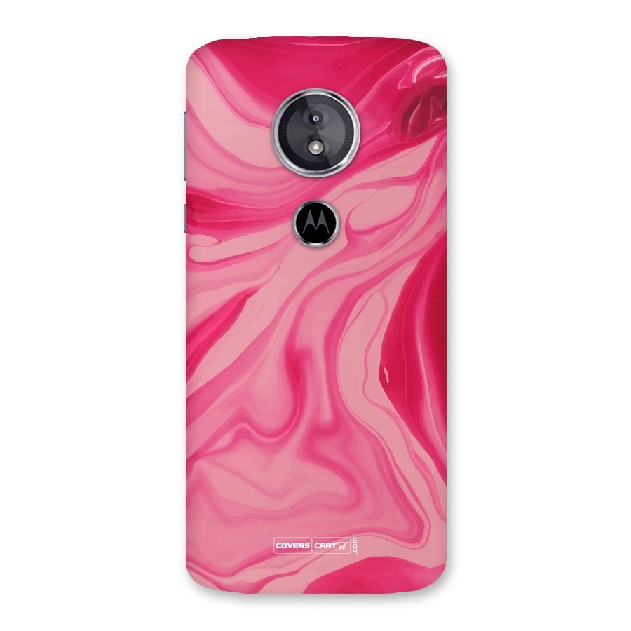 Sizzling Pink Marble Texture Back Case for Moto E5