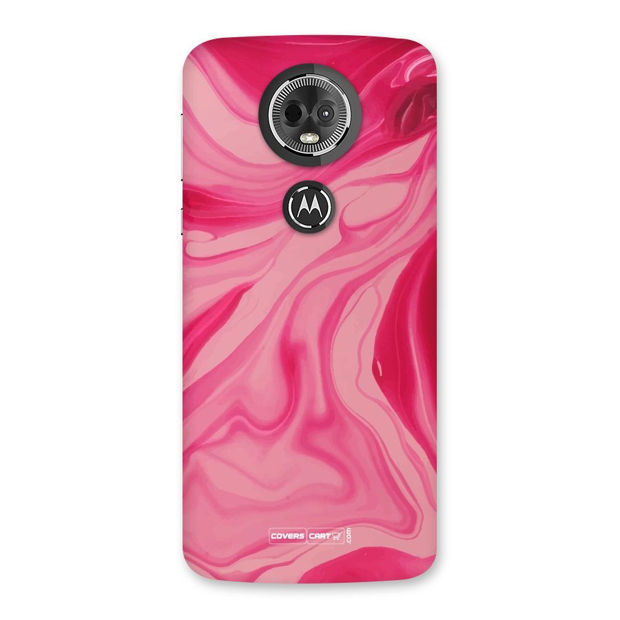 Sizzling Pink Marble Texture Back Case for Moto E5 Plus