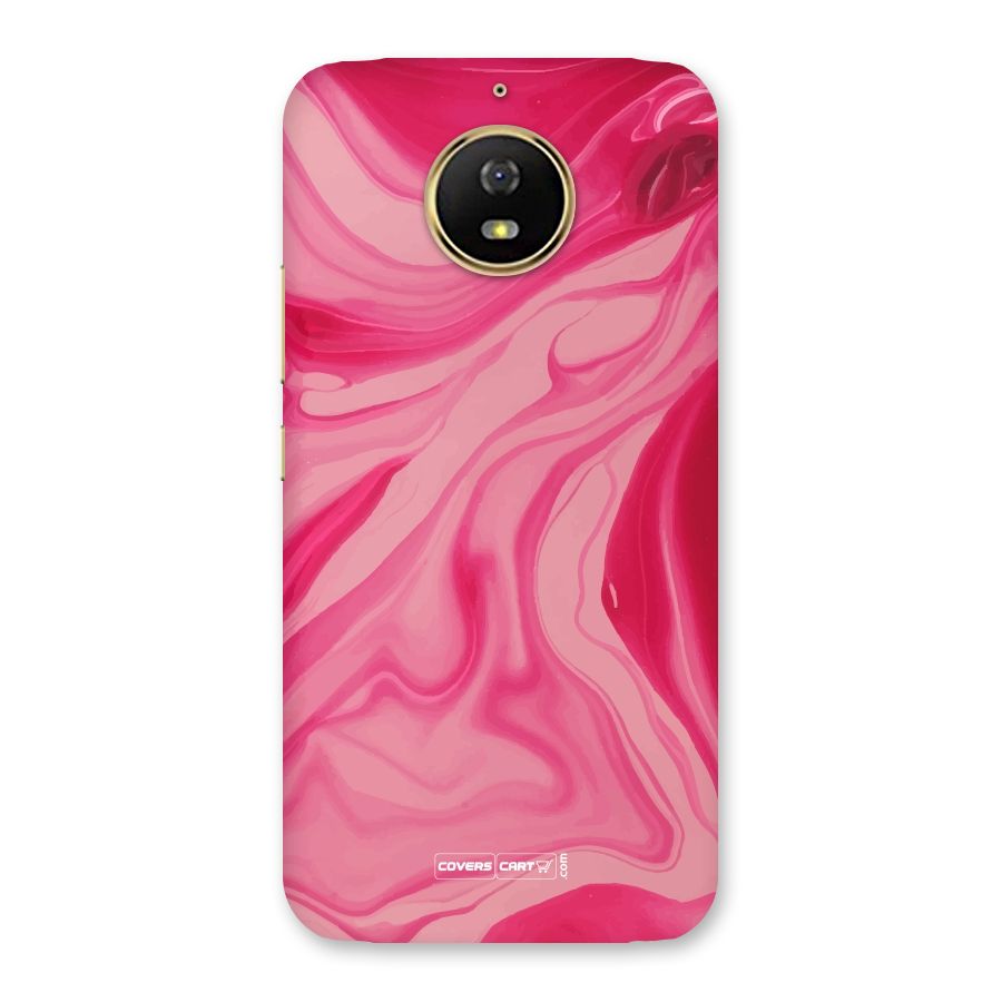 Sizzling Pink Marble Texture Back Case for Moto G5s