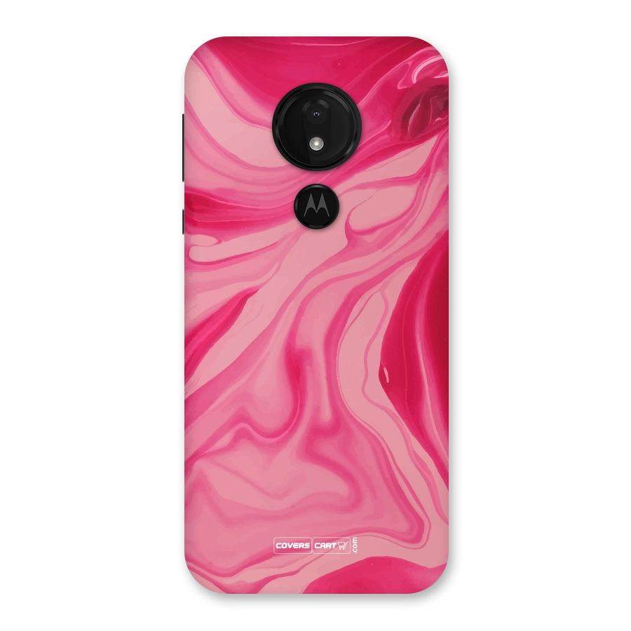 Sizzling Pink Marble Texture Back Case for Moto G7 Power