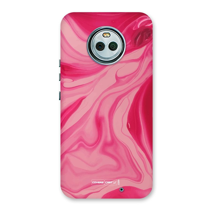 Sizzling Pink Marble Texture Back Case for Moto X4