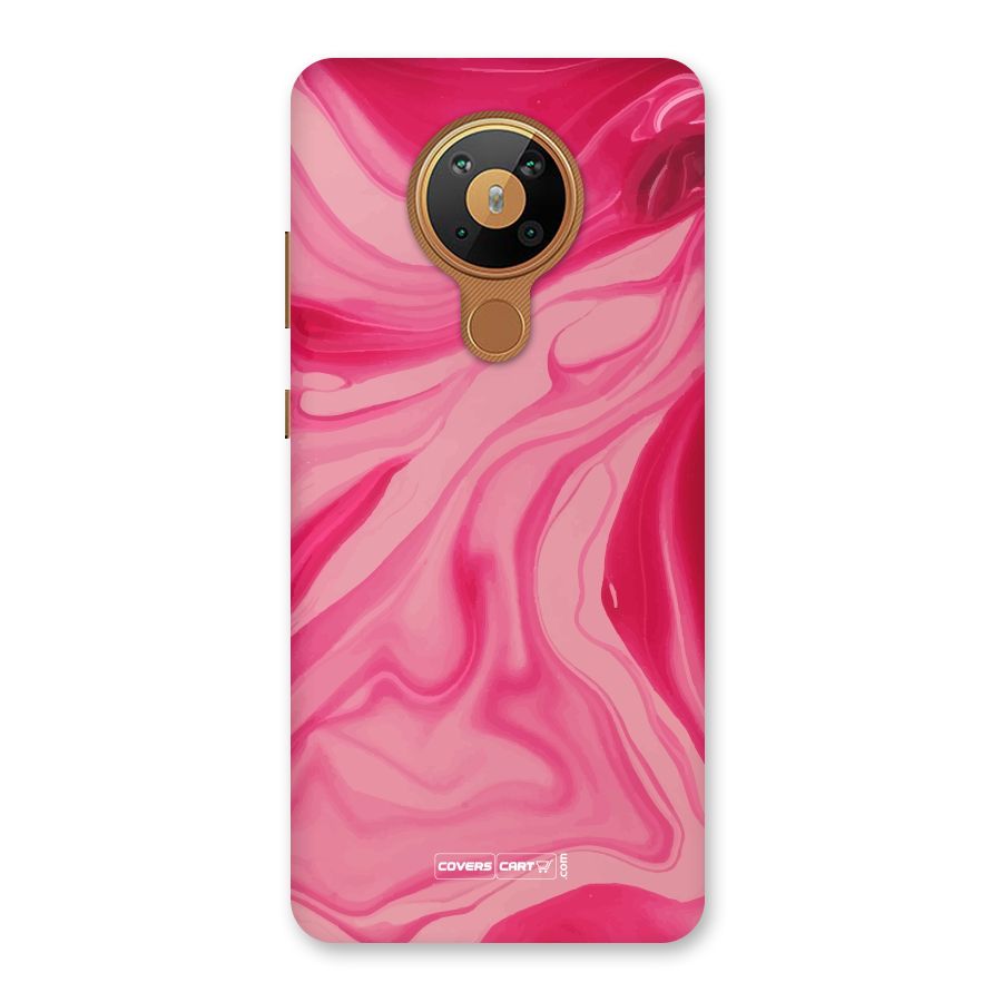 Sizzling Pink Marble Texture Back Case for Nokia 5.3