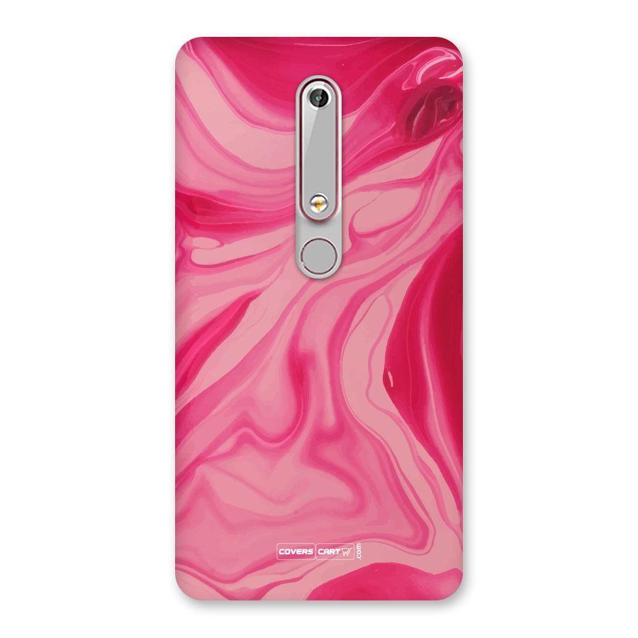 Sizzling Pink Marble Texture Back Case for Nokia 6.1