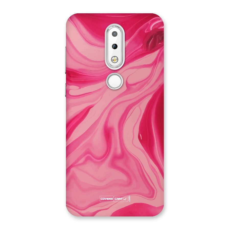Sizzling Pink Marble Texture Back Case for Nokia 6.1 Plus