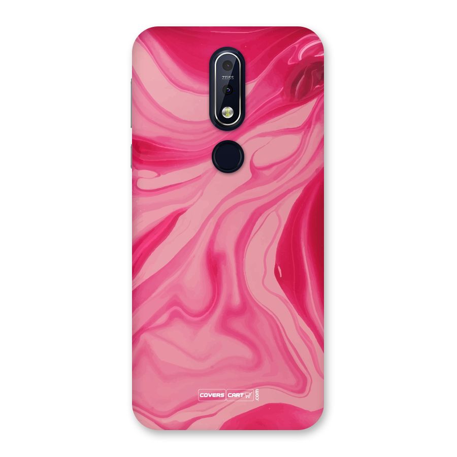 Sizzling Pink Marble Texture Back Case for Nokia 7.1
