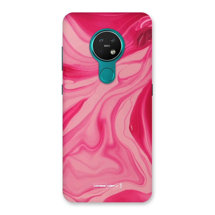 Sizzling Pink Marble Texture Back Case for Nokia 7.2