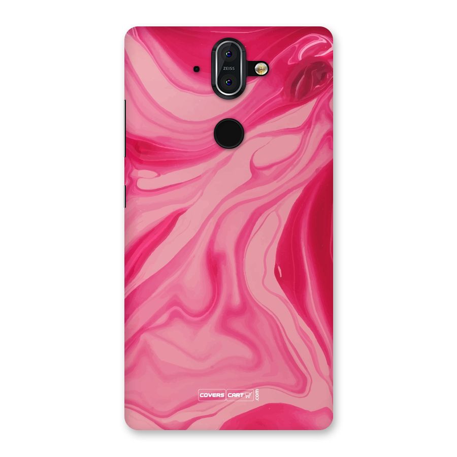 Sizzling Pink Marble Texture Back Case for Nokia 8 Sirocco