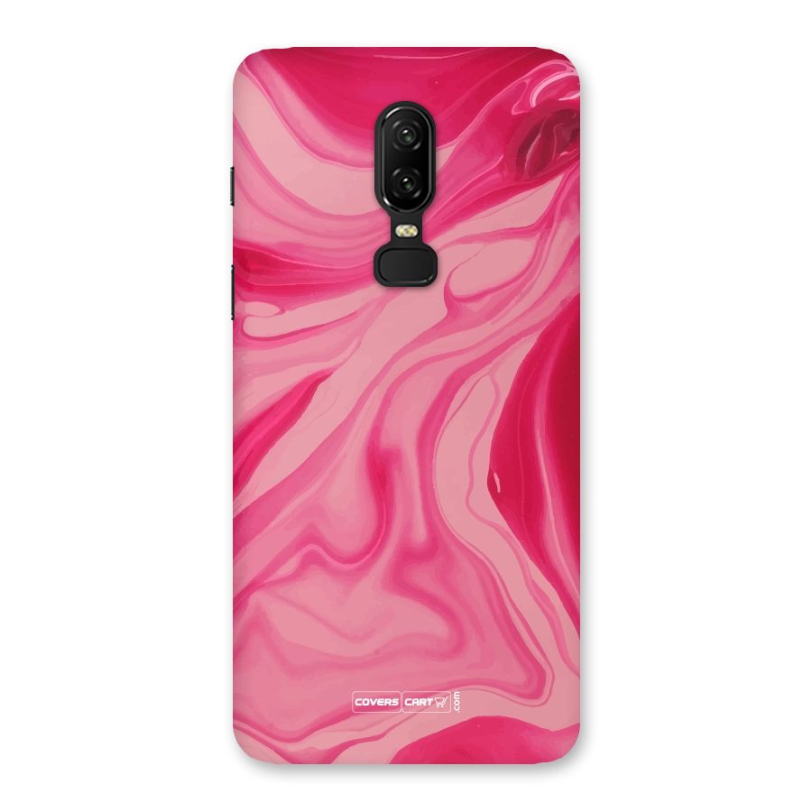 Sizzling Pink Marble Texture Back Case for OnePlus 6