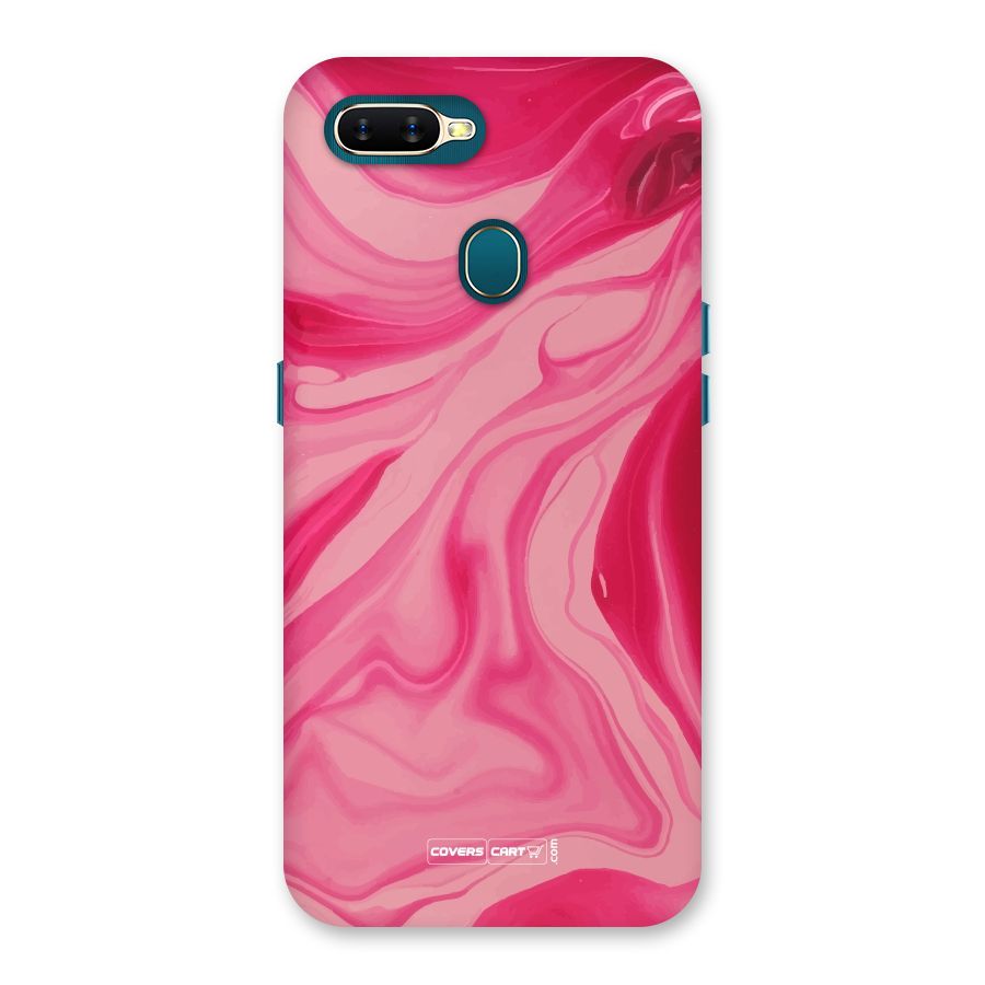 Sizzling Pink Marble Texture Back Case for Oppo A11k
