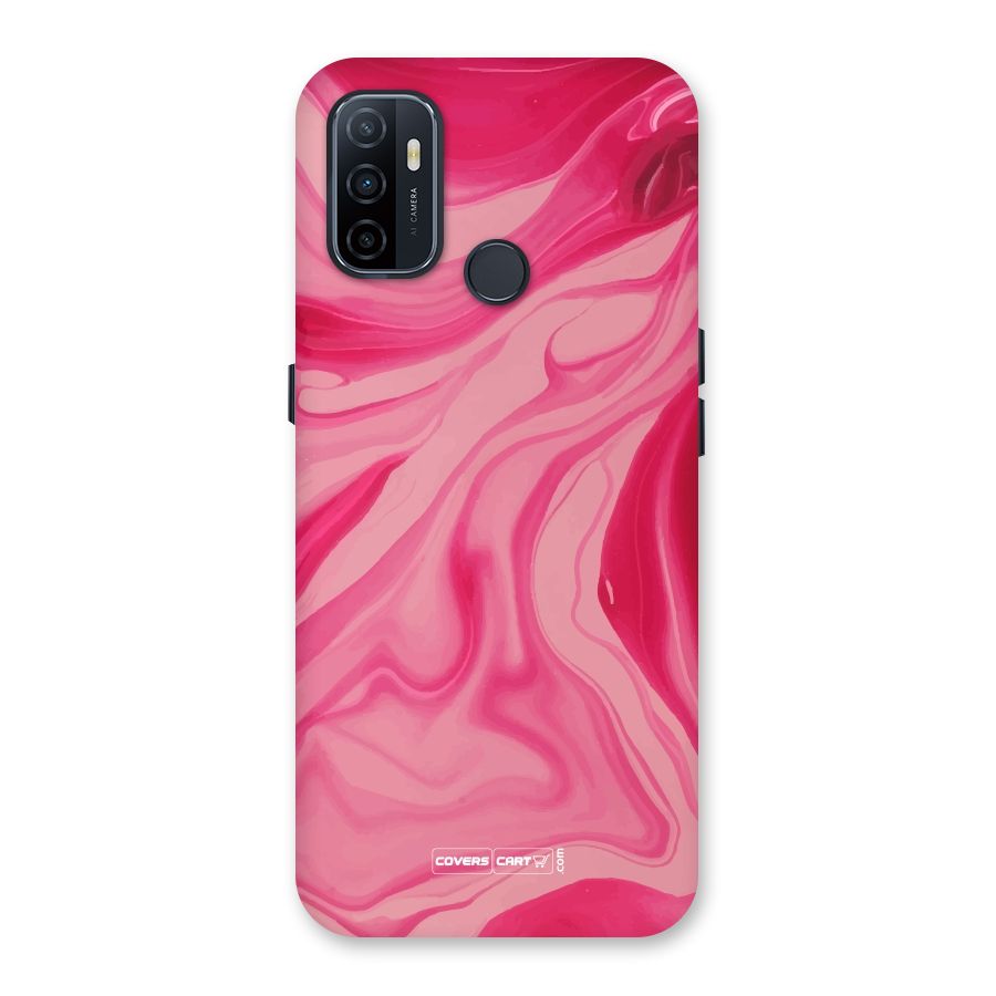 Sizzling Pink Marble Texture Back Case for Oppo A32