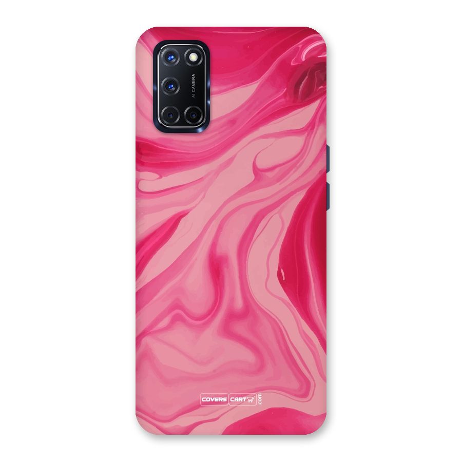 Sizzling Pink Marble Texture Back Case for Oppo A52