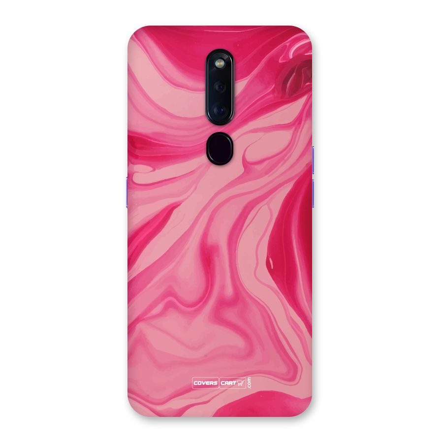 Sizzling Pink Marble Texture Back Case for Oppo F11 Pro