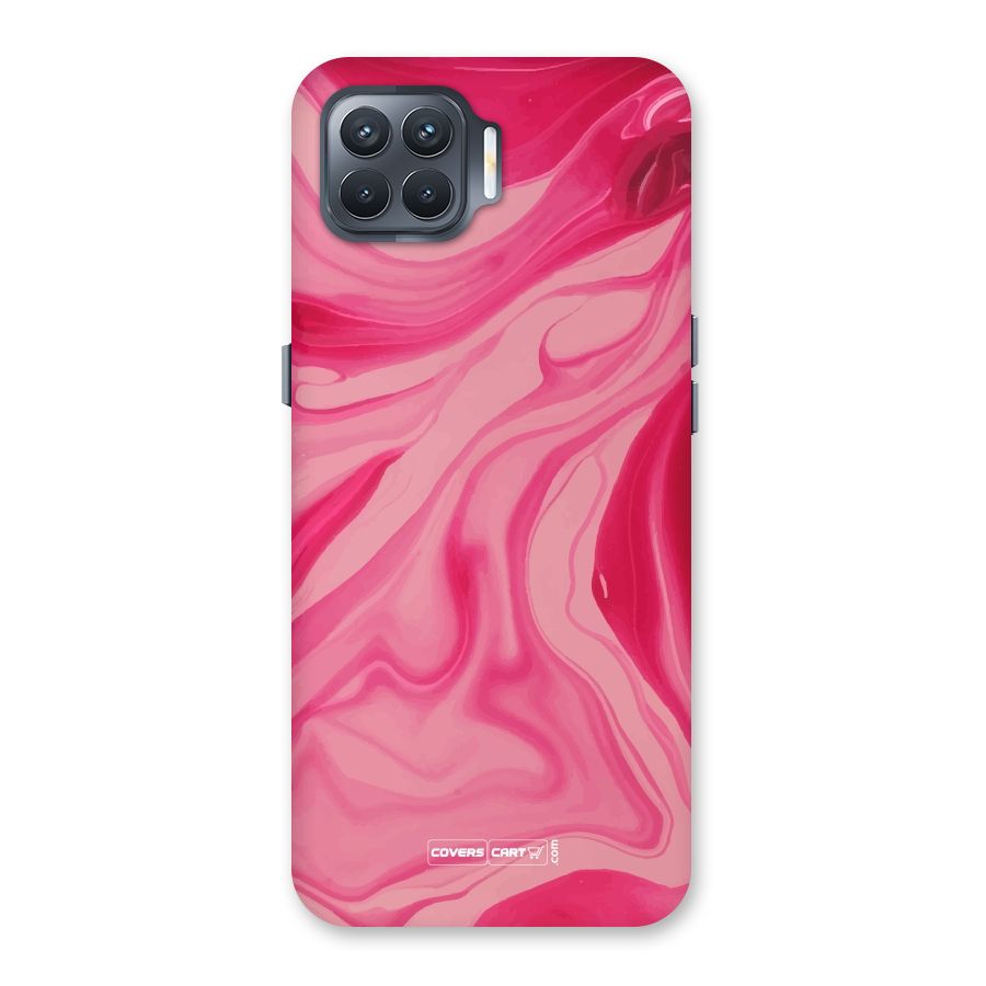 Sizzling Pink Marble Texture Back Case for Oppo F17 Pro