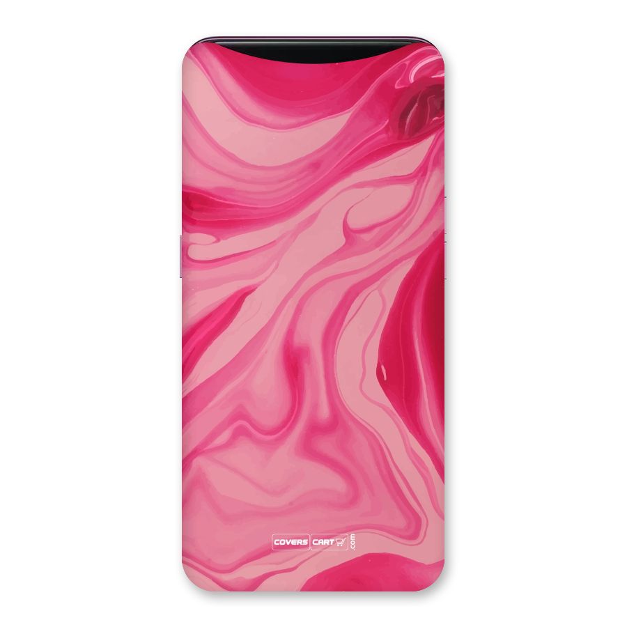 Sizzling Pink Marble Texture Back Case for Oppo Find X